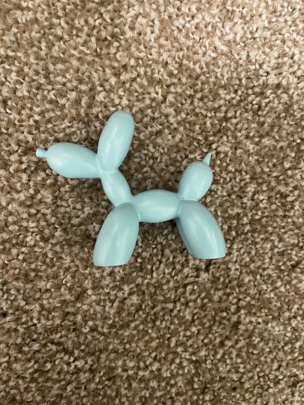 Light Blue Balloon Dog Figurine - Picture 3 of 4